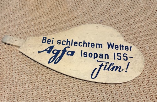 Werbeschild agfa film - werbeschild,