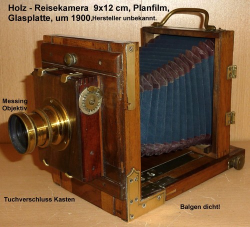 Holzkamera 9x12 platten film - 9x12,