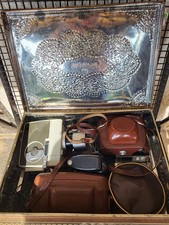 Verschiedene alte Fotoapparate