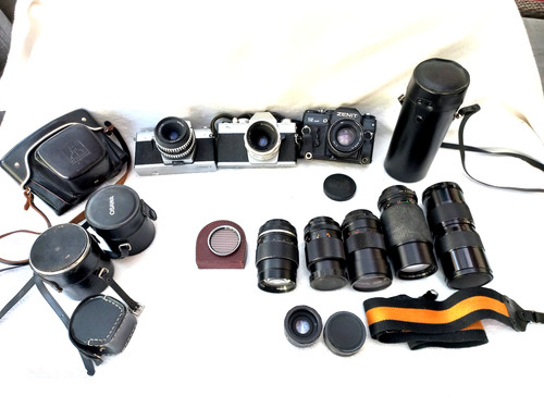 Konvolut alte slr - alte, slr-kameras,