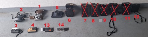 Konvolut vintage kameras - konvolut,