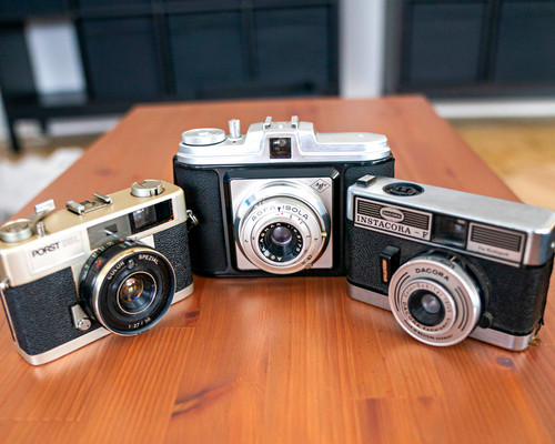 Analoges kamera konvolut - 3x,
