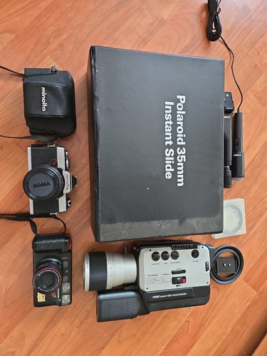 Vintage kamera konvolut - vintage,