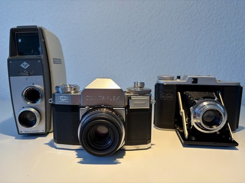 Vintage kameras konvolut - kameras,