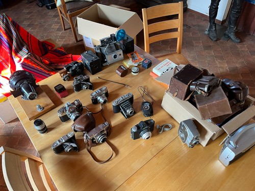 Alte kamera sammlung - kamera,